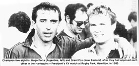 New Zealand Harlequins Rugby Club - History - 1985 Harlequins PresidentsXV Porta and Fox