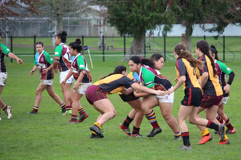 New Zealand Harlequins Rugby Club - Girls U17 Team Action photo
